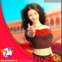 Z23 原创设计daz3d人物素材人体模型女性亚洲角色模型下载