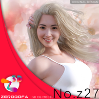 Z27 daz 3d可制作游戏人物女性角色素材