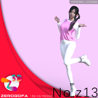 Z13 daz基础模型包制作美女性角色人物人体素材通用格式