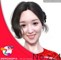 Z24 原创daz 3d人物模型女性人物3d模型通用格式下载