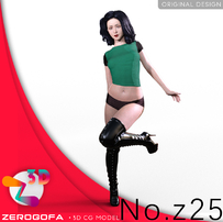 Z25 daz 3d原创女性亚洲美女写实角色素材下载